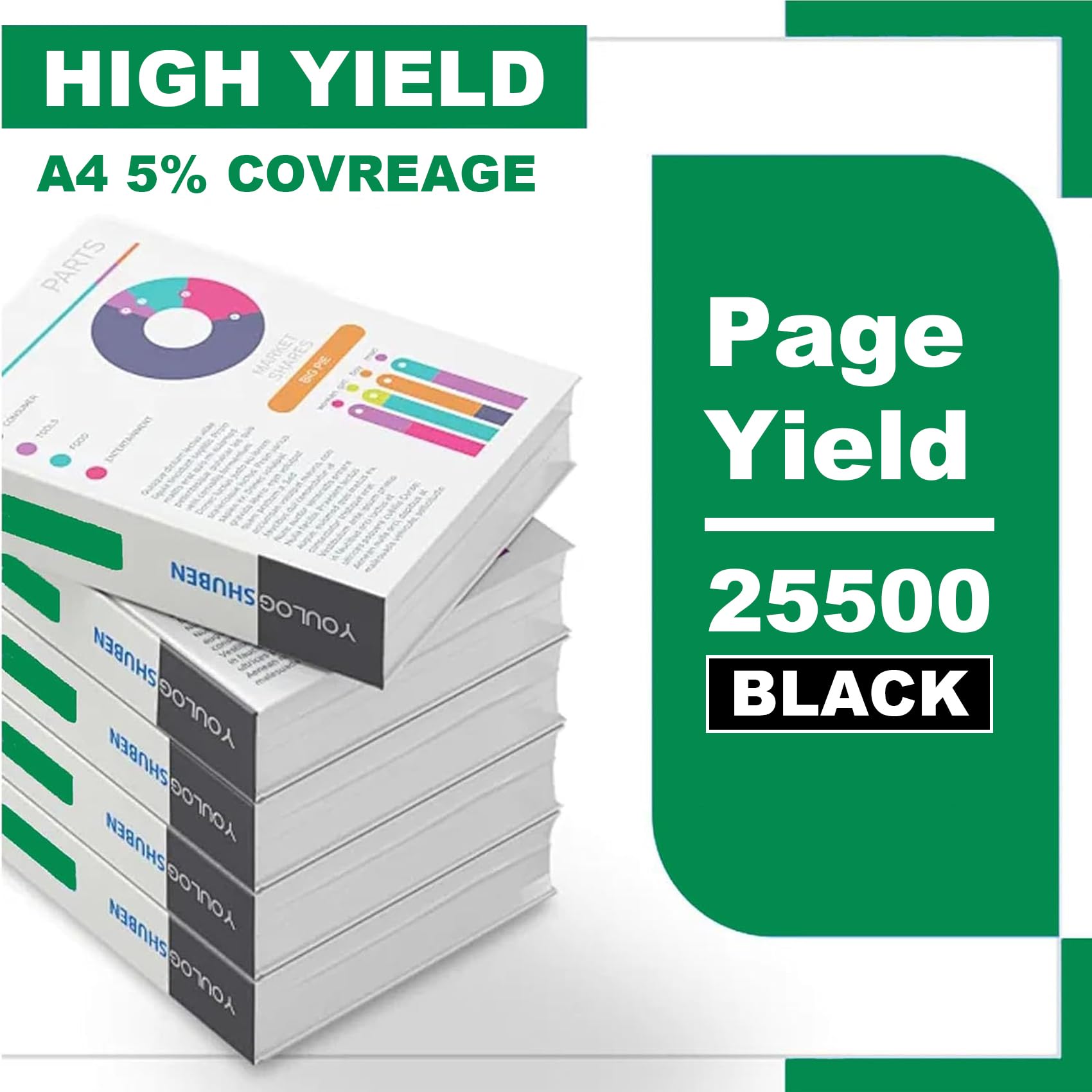 Cartuccia Toner 418478 per Ricoh P800 P801 IM 550F IM 600SRF Stampanti | Alta Resa | 25500 Pagine,Black-1 Pack