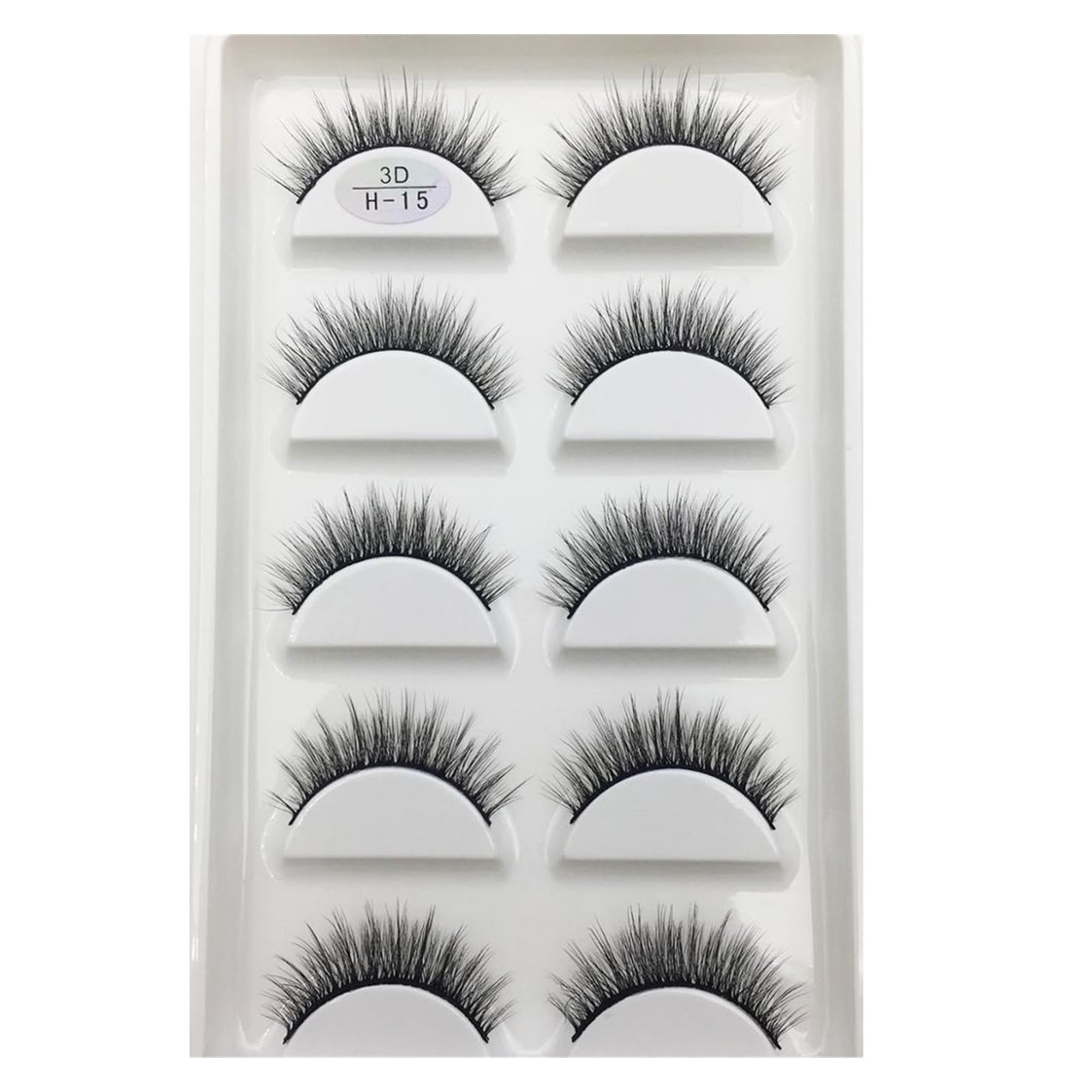 UAMOU 10 50 Boxes 5 Pairs 3D Mink False Eyelashes Hair Natural Cross Long Messy Makeup Fake Eye
