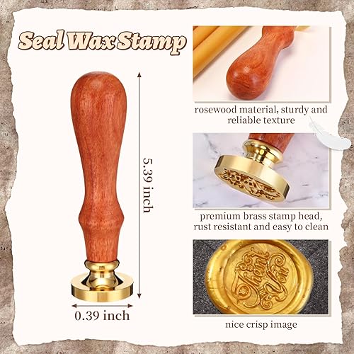 Miniatura 4 de Capoda Kit de sellos de cera, 20 piezas de pistola de pegamento con sello de cera de agradecimiento para tarjetas de Navidad, Acción de Gracias,