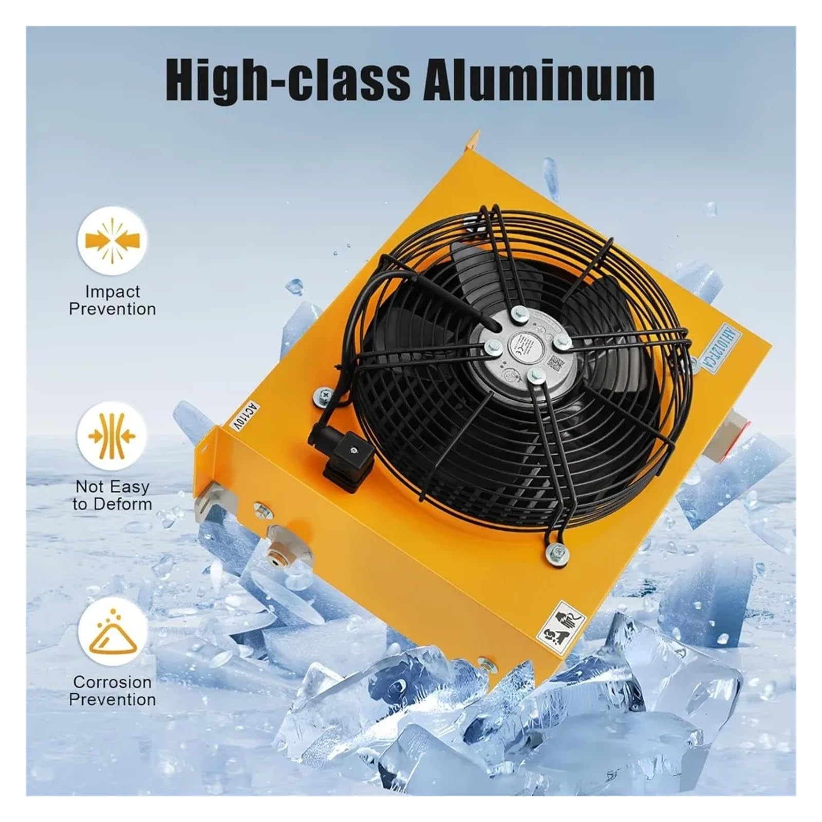 Radiatore idraulico in alluminio con ventola di raffreddamento 60W 100L/Min AH1012T-CA for macchine da passeggio di ingegneria Operazione stabile