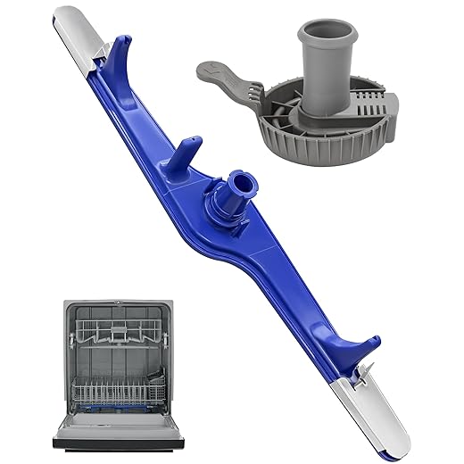 5304517203 1545680 Dishwasher Lower Spray Arm Set-Complete with 5304518968 Support & 5304506518 Filter-Compatible with Frigidaire Kenmore 154568002 154414101 154250901 EAP12585623 4840174 154250801