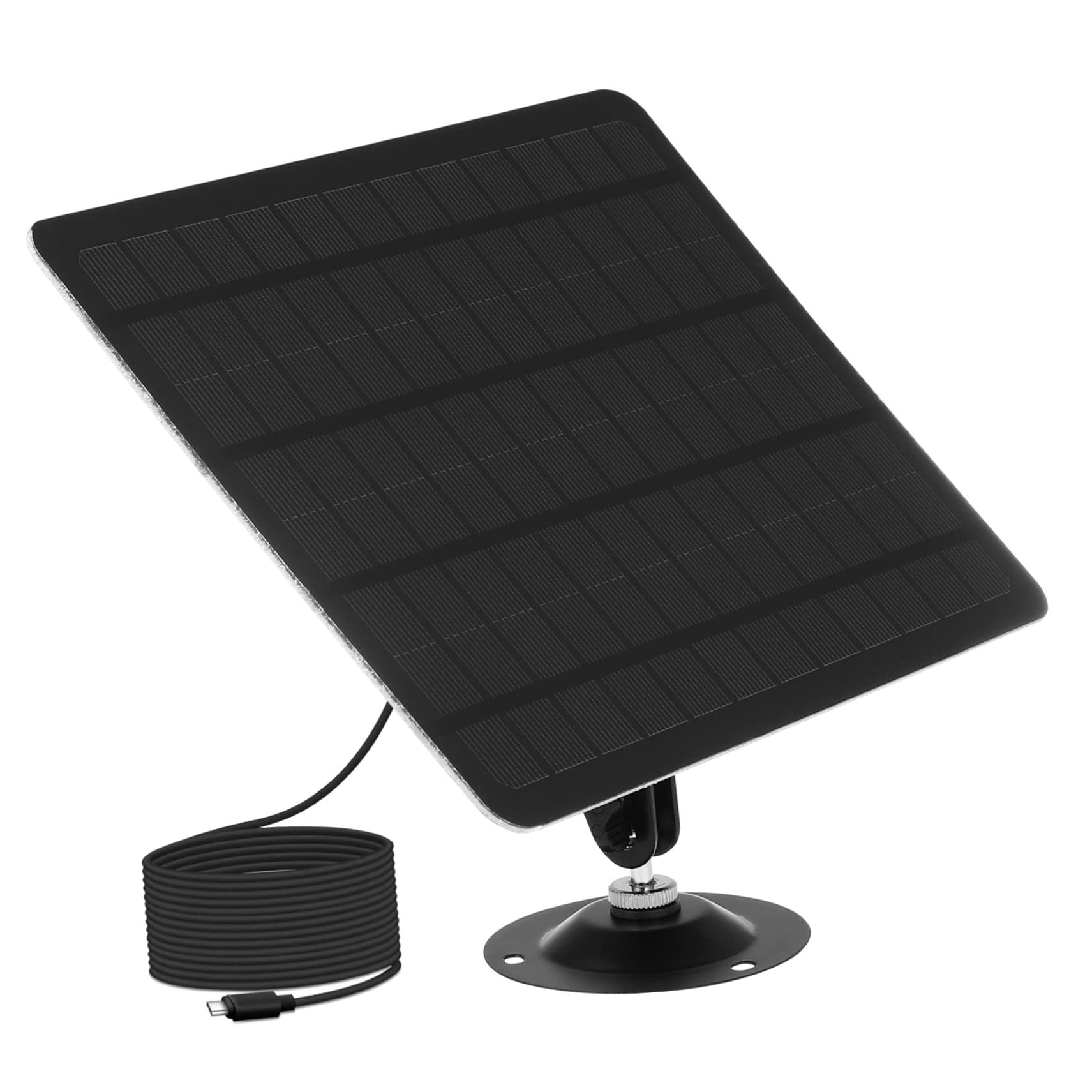 Panneau Solaire Monocristallin Mural 20W pour Caméra de Sécurité