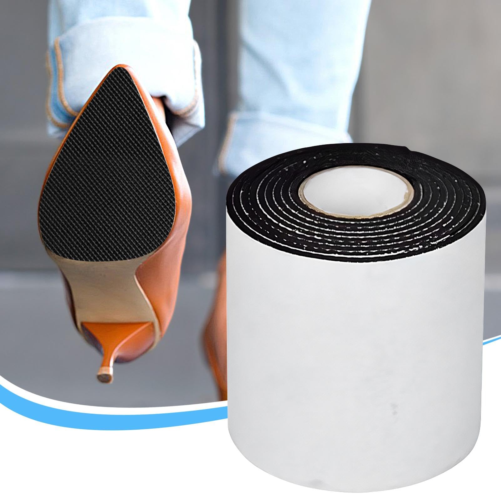 Agarre antideslizante para zapatos de 3.28 pies, almohadillas para talón, calcomanías protectoras inferiores