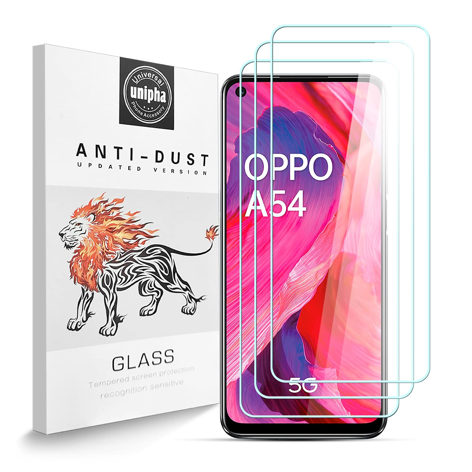 Vetro temperato per Oppo A54 5G Pellicola Prottetiva Proteggi