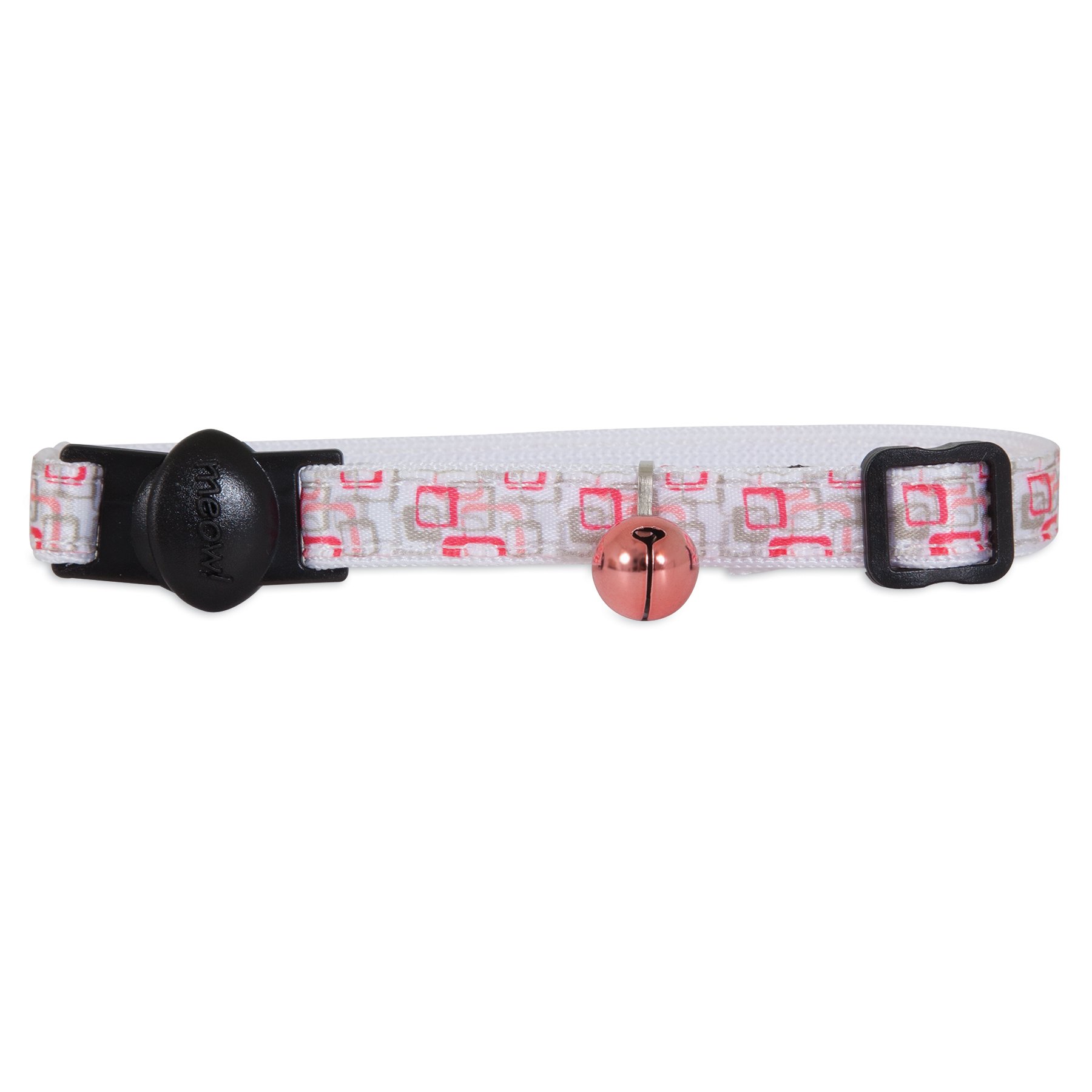 Aspen PetFashion Cat Collar, 3/8" x 8-12", Retro Berry (320473)