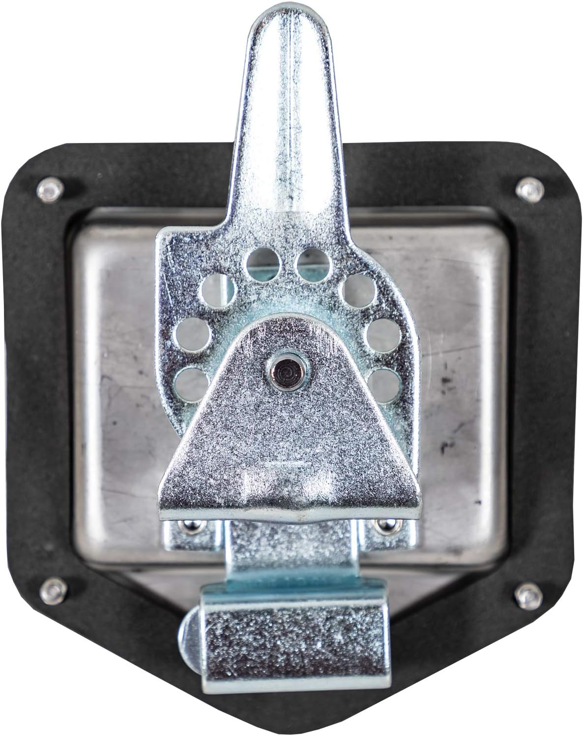 Buyers Products L8855 Locking T-Handle Latch, Polished Stainless Steel Latch w/Gasket, Blind Studs & Two Keys, Flush Mount, for Truck Bed Tool Boxes, Trailer Doors, RVs, Campers, Truck Cap Latch