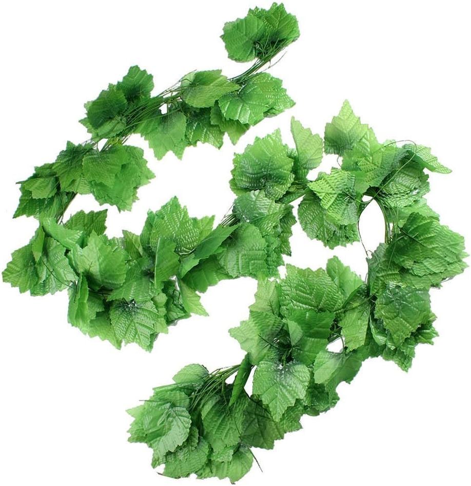 black friday 12 Pcs 7.5 Ft vine kitchen decorations for party ornamental pruning vitis vinifera wreath grapevine plant Green Artificial Decorative Home Grape Vine