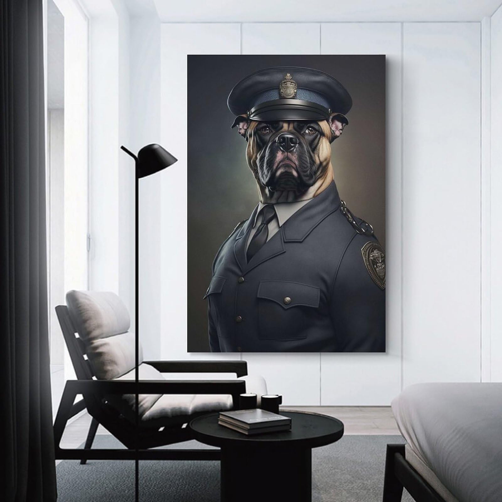 Junmoney Decorative Canvas Print Chief Constable Woof, 24x36inch(60x90cm), for New Homes, Bedrooms Or Workspaces, A Wall Art Gift for Fresh Interiors