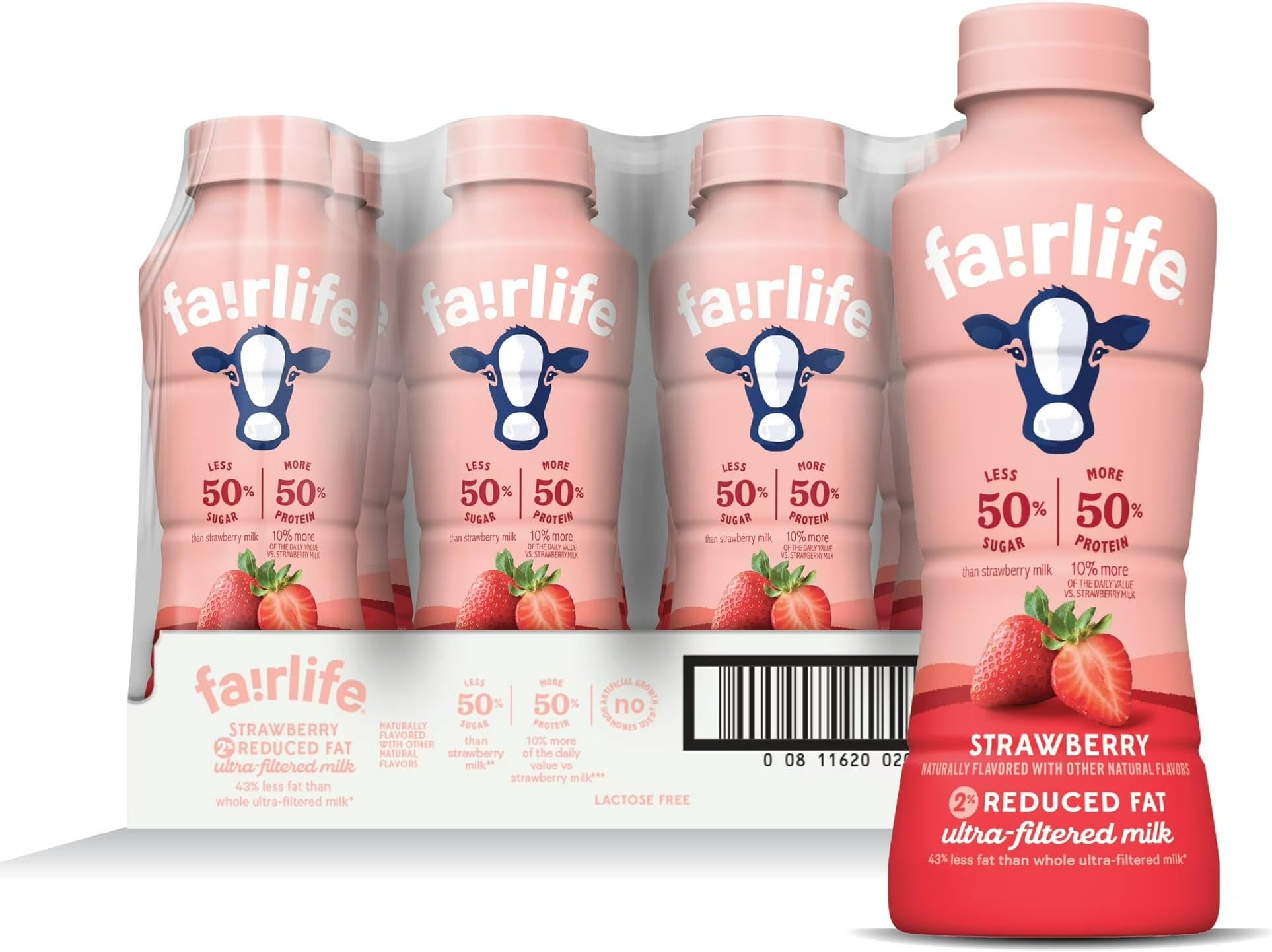 YUP! Low Fat, Ultra-Filtered Milk, Very Strawberry Flavor, All Natural Flavors (Packaging May Vary), 14 Fl Oz (Pac-k of 12)