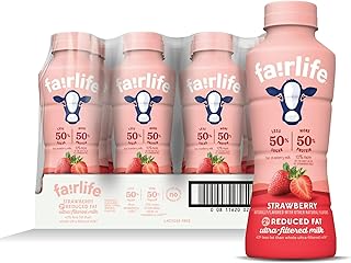fairlife YUP! Low Fat, Ultra-Filtered Milk, Very Strawberry Flavor, All Natural Flavors (Packaging May Vary), 14 Fl Oz (Pac-k of 12)