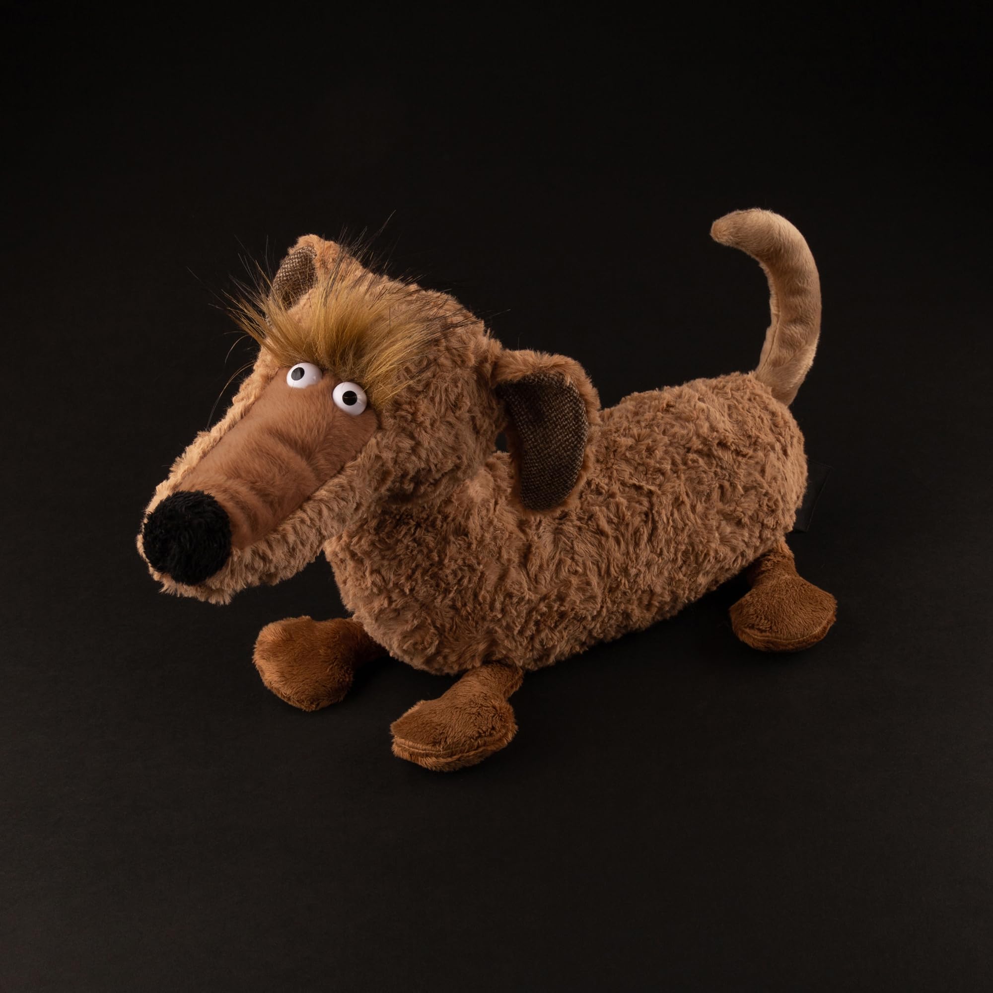 Sigikid 31013 - Peluche de Perro Salchicha, Color marrón