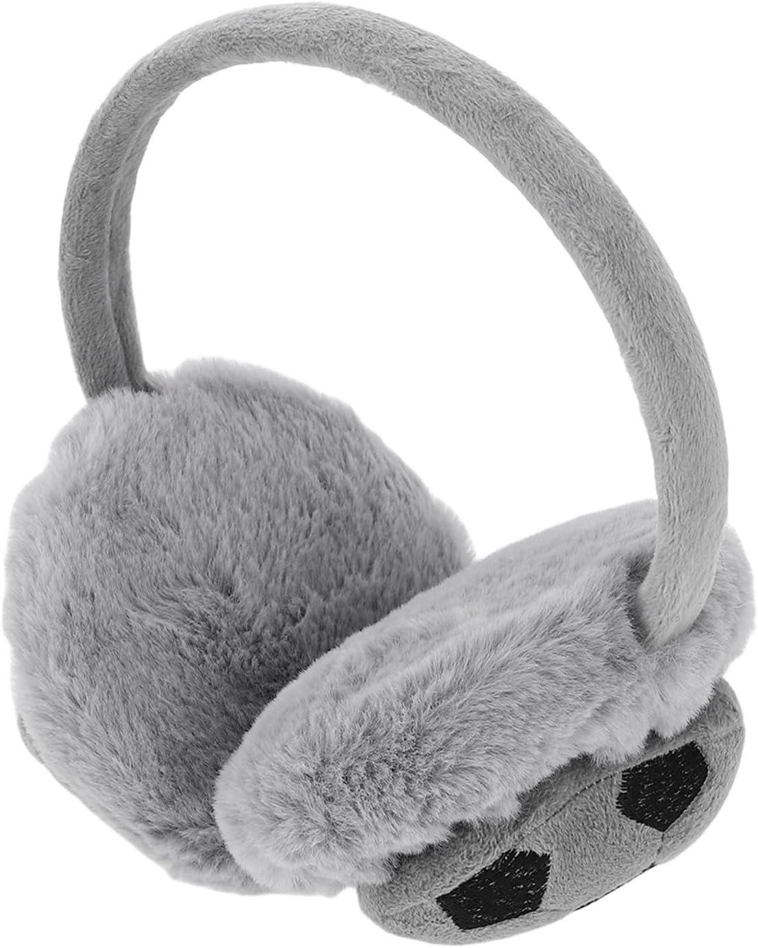 Warm Ear Muffs Plush Winter Ear Covers Boys Earmuff Warmer Cold Weather Outdoor Protection Gray