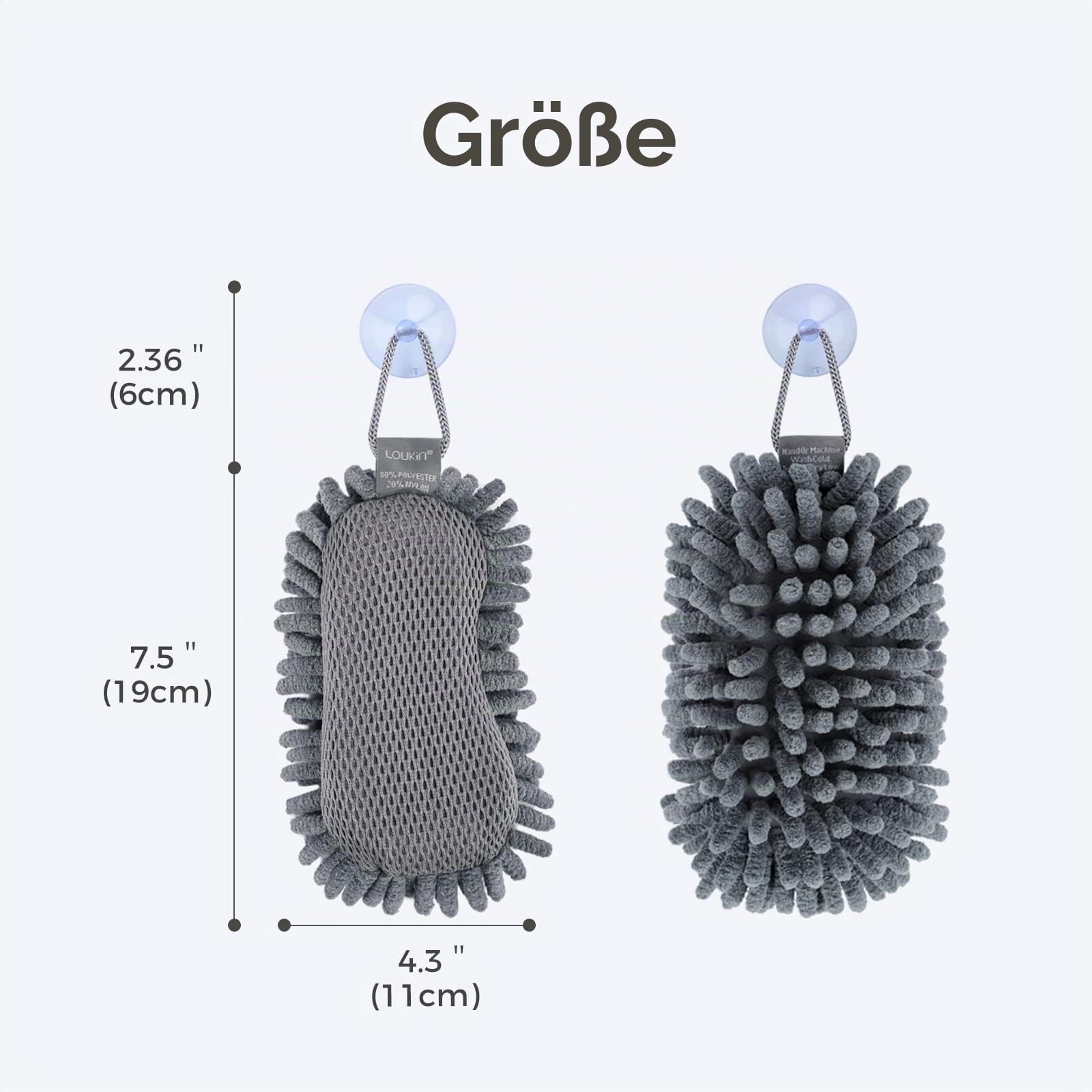 LOUKIN Shag trocken abwischbarer Radiergummi, Mikrofaser-Whiteboard-Radiergummi, für Klassenzimmer, Zuhause und Büro (2 kostenlose 100ml Whiteboard-Reiniger im Lieferumfang enthalten)