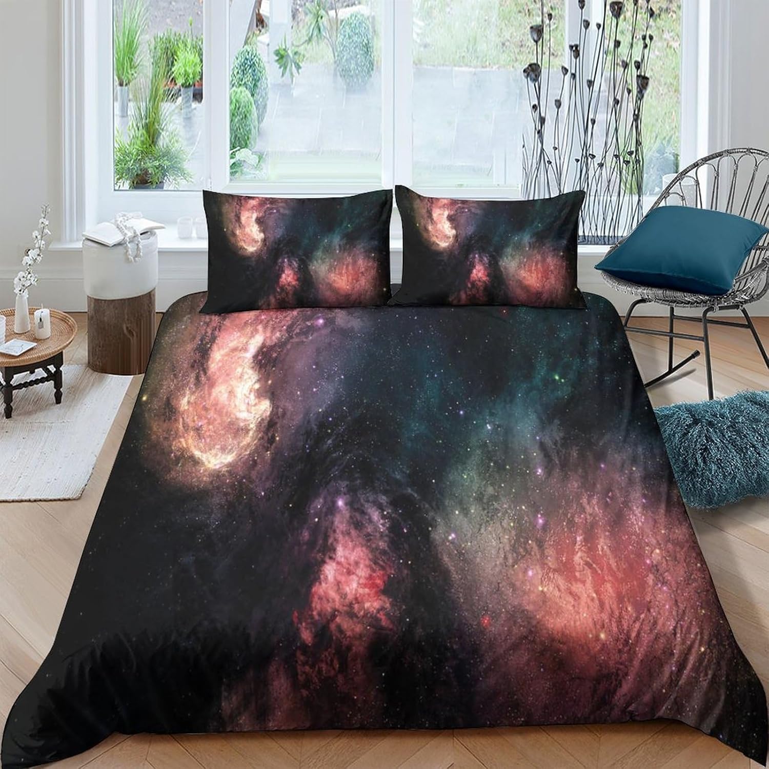 Housse de couette 240x220 cm microfibre avec fermeture éclair pour en finir avec la couette qui glisse