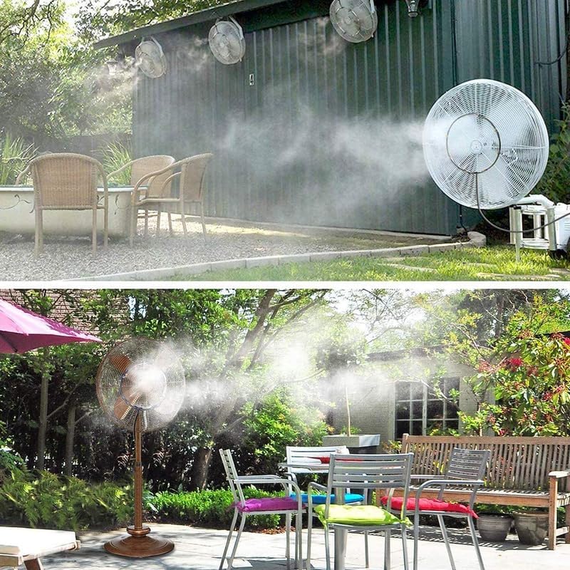 16in Spray Ring, Outdoor Misting Fan Kit for a Cool Patio