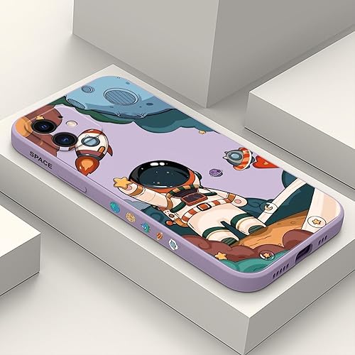Miniatura 9 de LEECG Funda para iPhone 11 Pro, 11 Pro, diseño de patrón de astronauta, ajuste delgado, suave, resistente a los arañazos, a prueba de golpes, funda