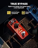 Vista 5 de Donner - Pedal octavador de guitarra, pedal octavador digital Harmonic Square, cambio de tono, 7 tipos de tono, 3 modos de tono: sostenido