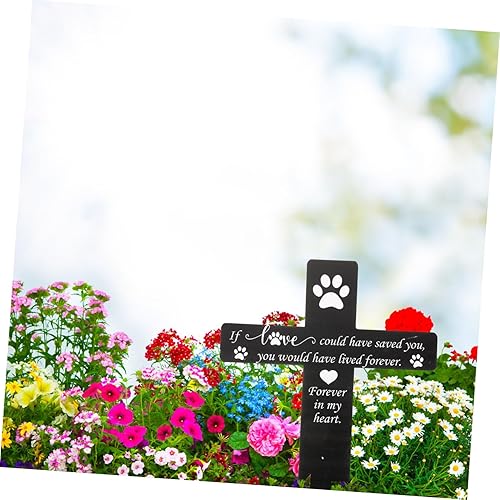 Miniatura 3 de OHPHCALL lawn decor cq acrylic concelaer pal cemetery stake pet memory lawn signs memorial plaque grave for cemetery deceased stake outdoor Insert