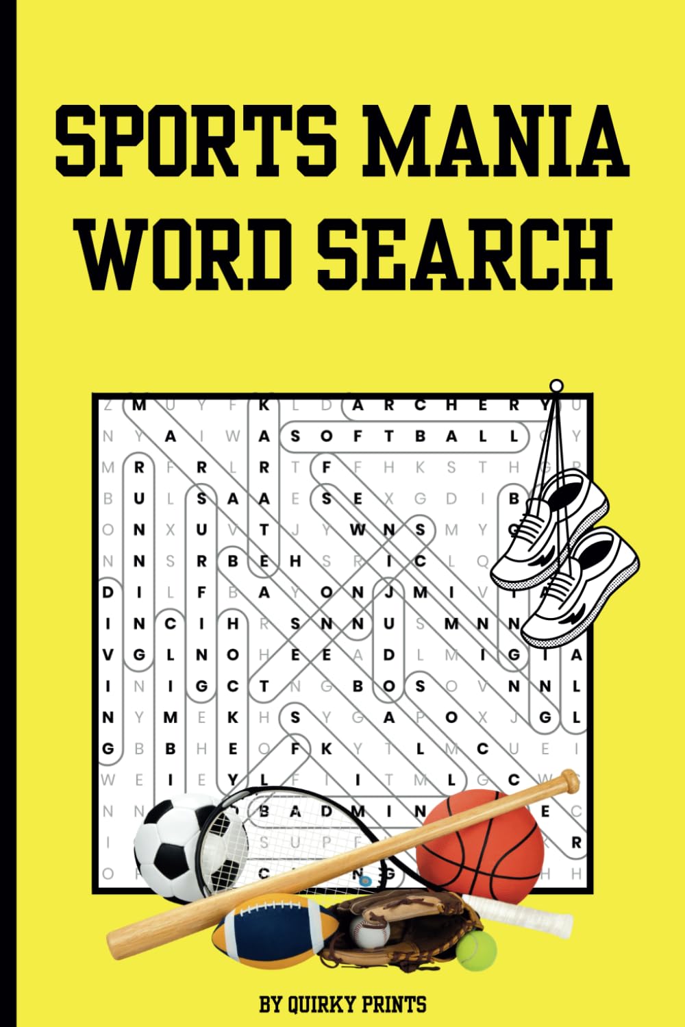 Sports Mania Word Search Puzzle: 53 fun & challenging sports related word search puzzles.