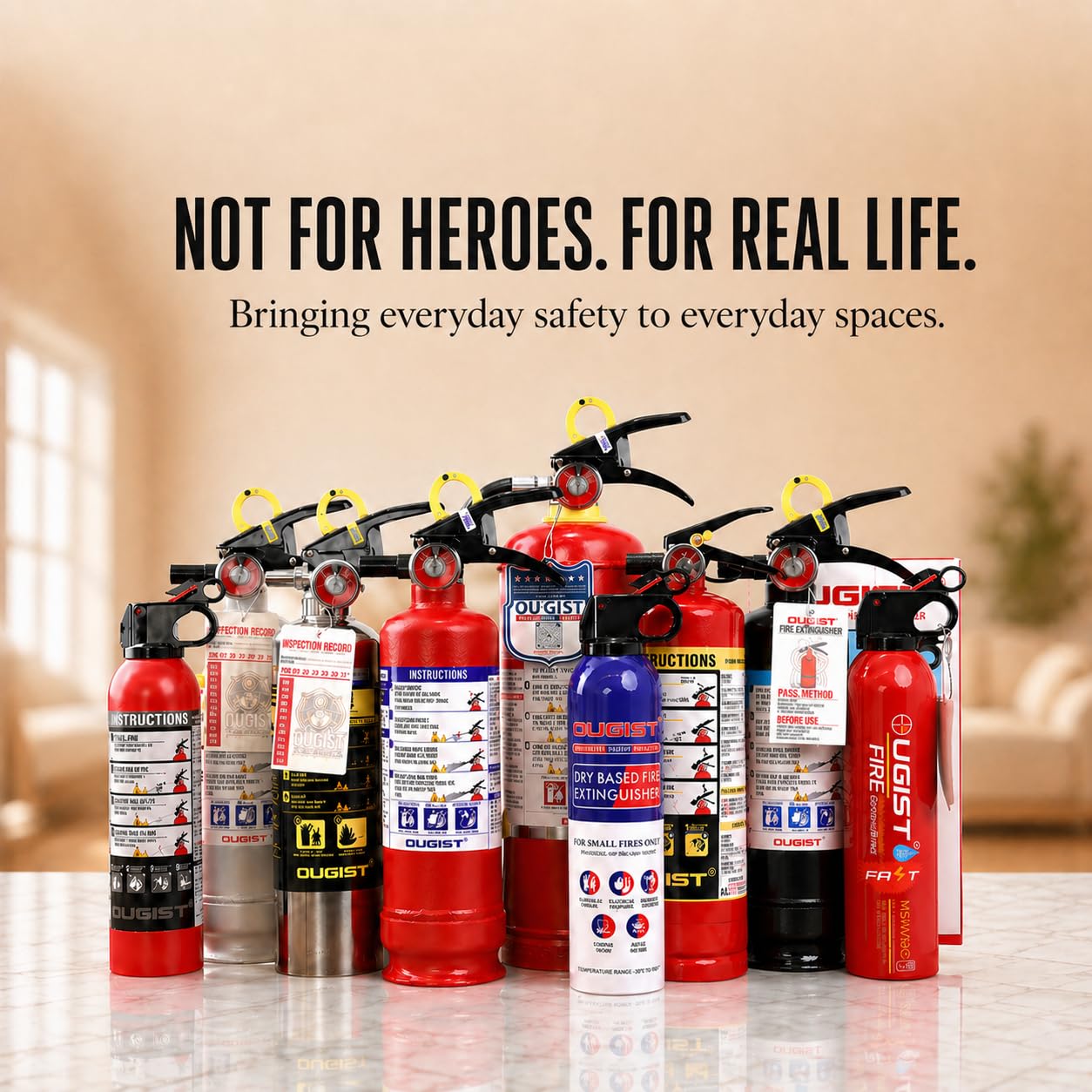 Ougist Home Fire Extinguisher - ABC Dry Chemical -13