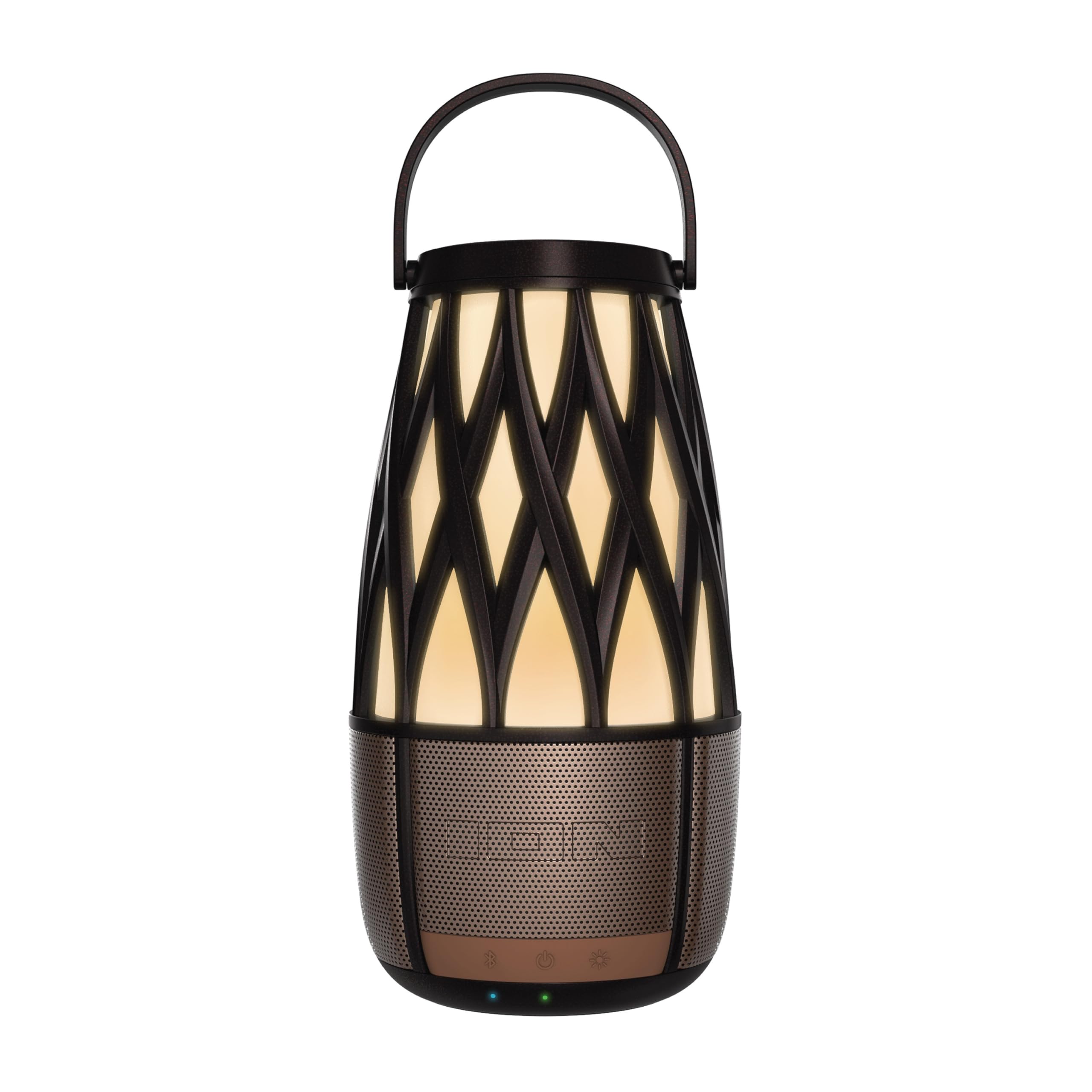 Ion Audio Tahiti Link Speaker Solar Lantern-Style Outdoor Bluetooth Speaker ISP136BZ (Renewed)
