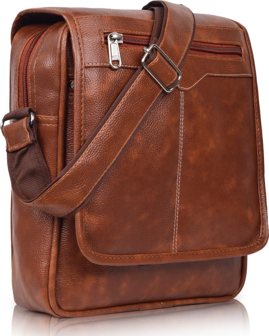 GOLD SKY Shade Stylish PU Leather Sling Cross Body Travel Office Messenger One Side Shoulder Bag for Men (Tan) (B0CZ71PTVC) Amazon Price History, Amazon Price Tracker