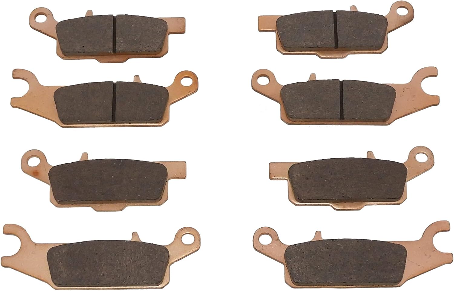 Race Driven Front and Rear Sintered Metal Severe Duty Brake Pads for Yamaha Grizzly YFM550 550 YFM700 700