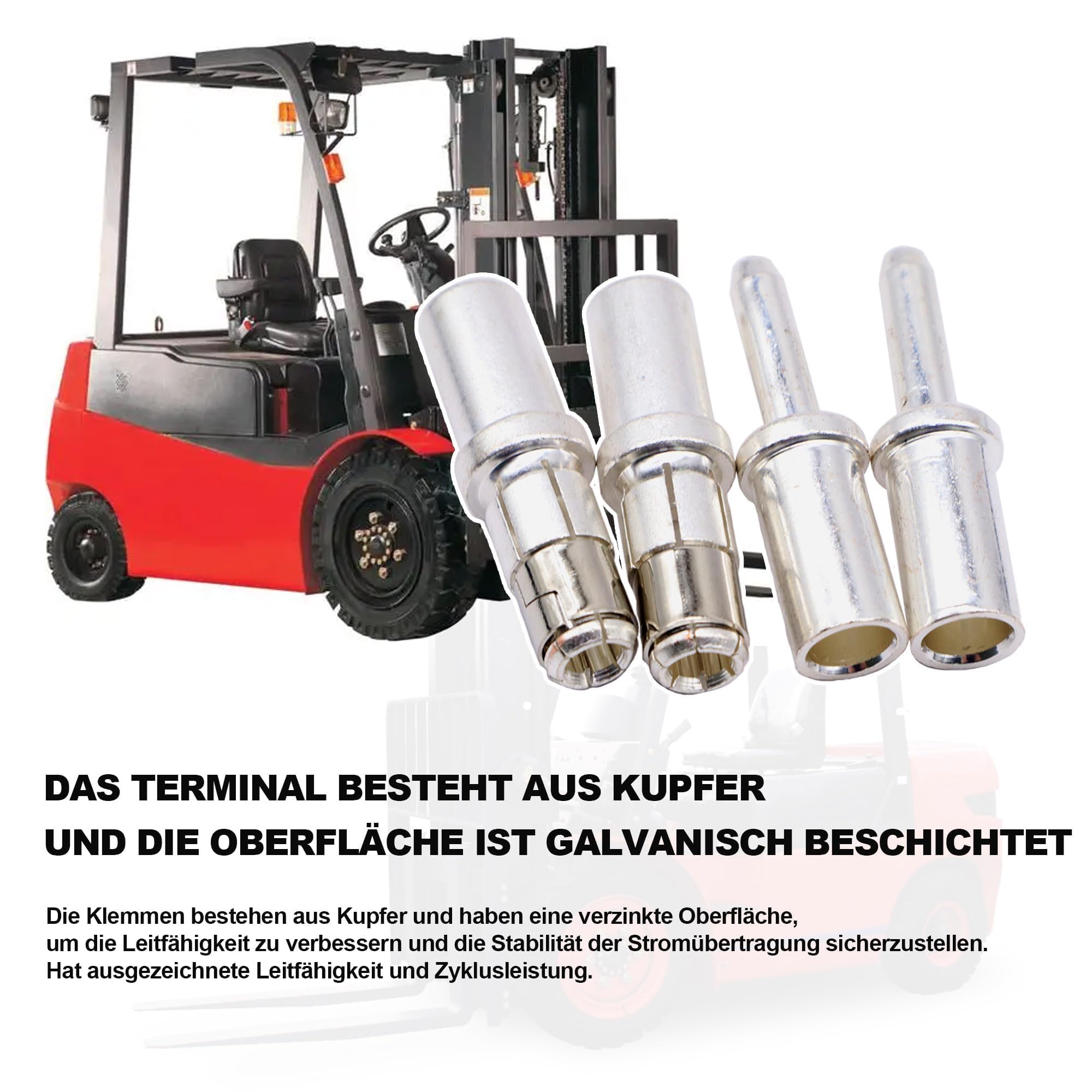 80 A elektrischer Gabelstapler Stromanschluss Batterie lädt Schnelltrennstecker