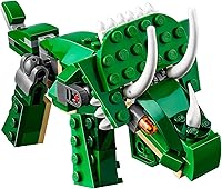 Vista 3 de LEGO Creator 3 en 1 Poderoso Juguetes de Dinosaurio, Se Transforma de T. rex a Triceratops a Pterodáctilo Figuras de Dinosaurio, Gran Regalo