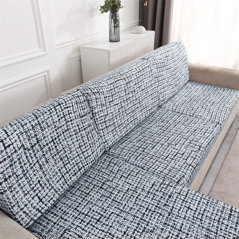 Housse de Coussin de siège de canapé-Housse de siège élastique Haute, Housse de siège de canapé de Salon Housse de Meubles antidérapante et Douce, avec Fond élastique ( Color : N , Size : Backrest )