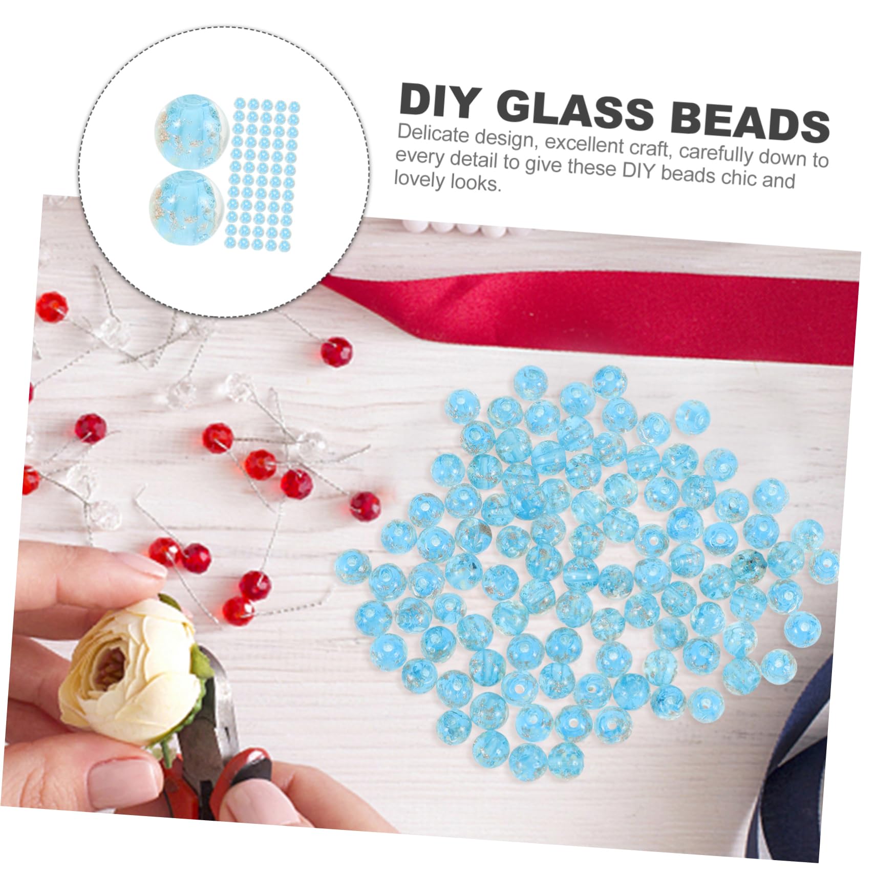 SEWACC 300piezas Beads De Para Hacer Pulseras y Joyas Para Manualidades y Accesorios Personalizados
