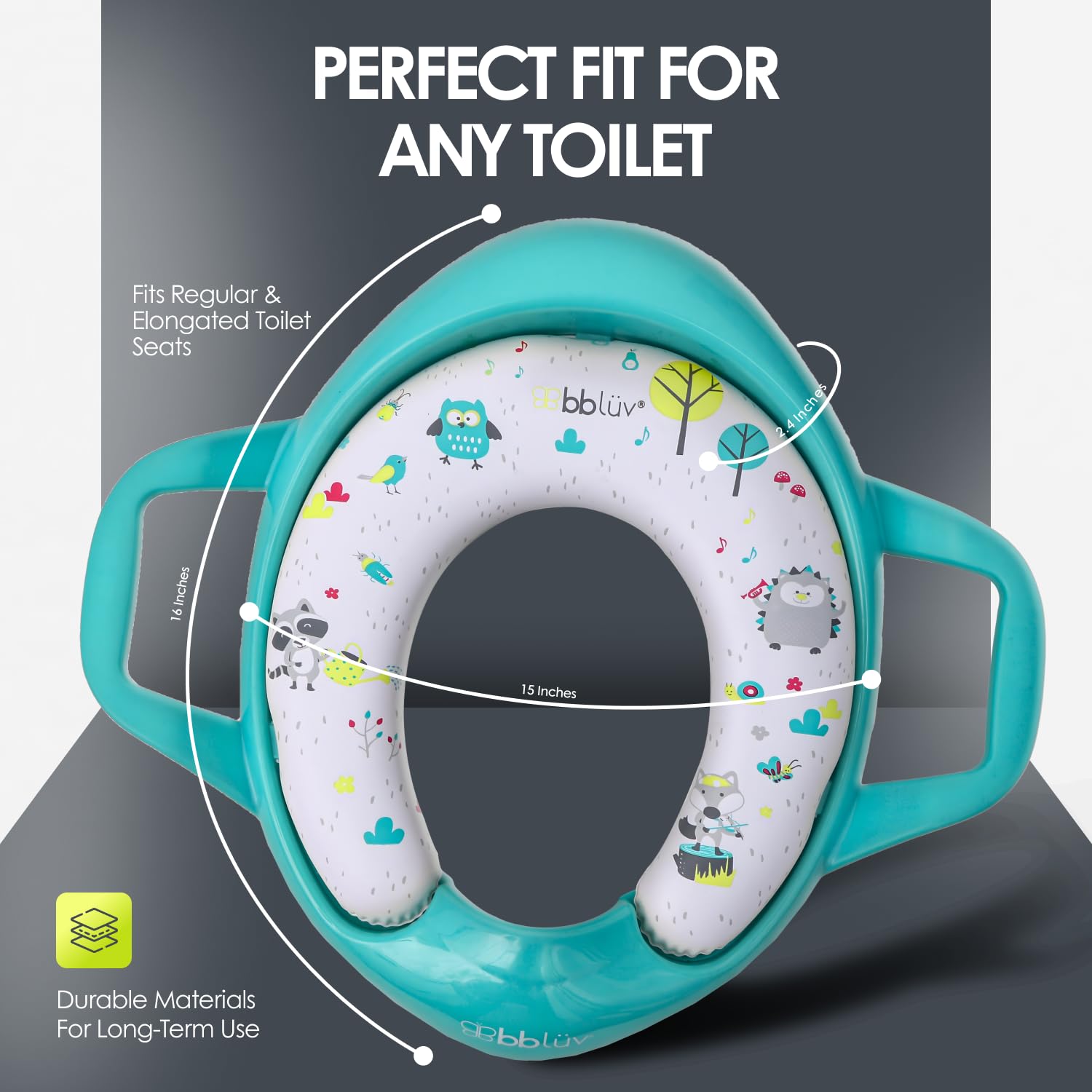 bblüv - Pöti - Support de toilette pour l'apprentissage de la propreté - Turquoise Aqua