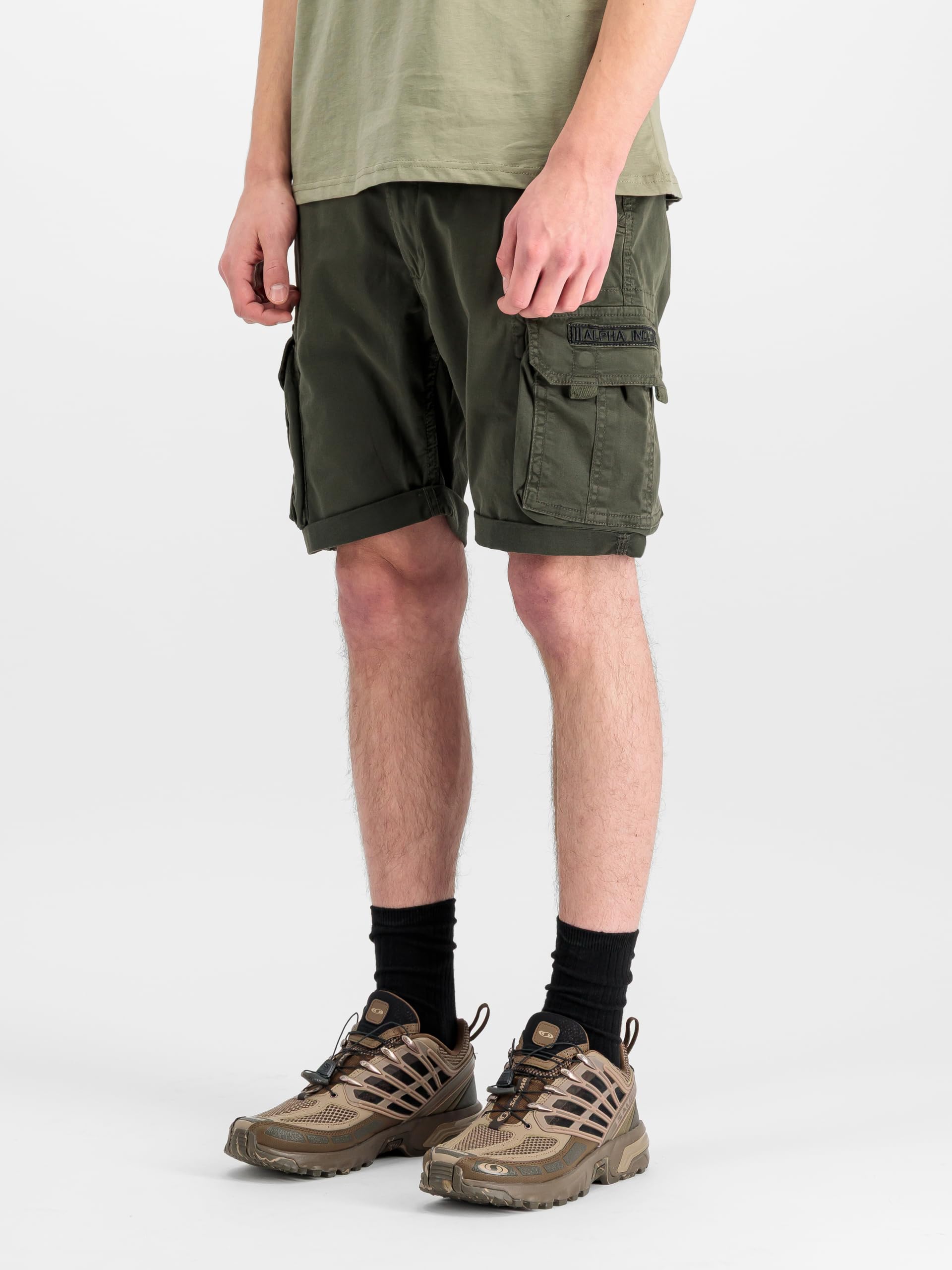 Alpha Industries Herren Crew Short Für Cargos, Greyblack, 31 EU – Ansicht 2