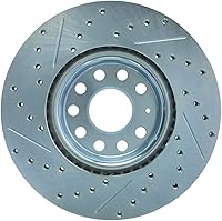 Vista 2 de StopTech 227.33098L Select Sport Perforado y ranurado Rotor de freno; Delantero izquierdo