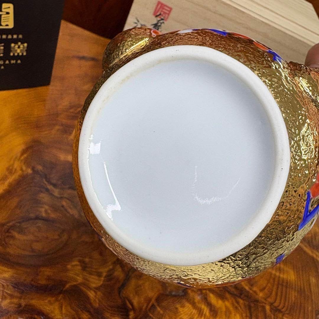 有田焼 金龍窯 伝統工芸師 江口天童 金彩梅絵 急須 煎茶道具