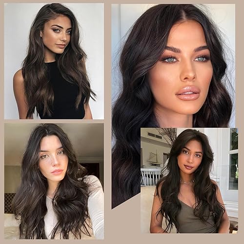 Vista 84 de WECAN Extensiones de cabello con clip, 20 pulgadas, color rojo cobre, 6 piezas, extensiones de cabello natural largo ondulado y rizado para mujeres