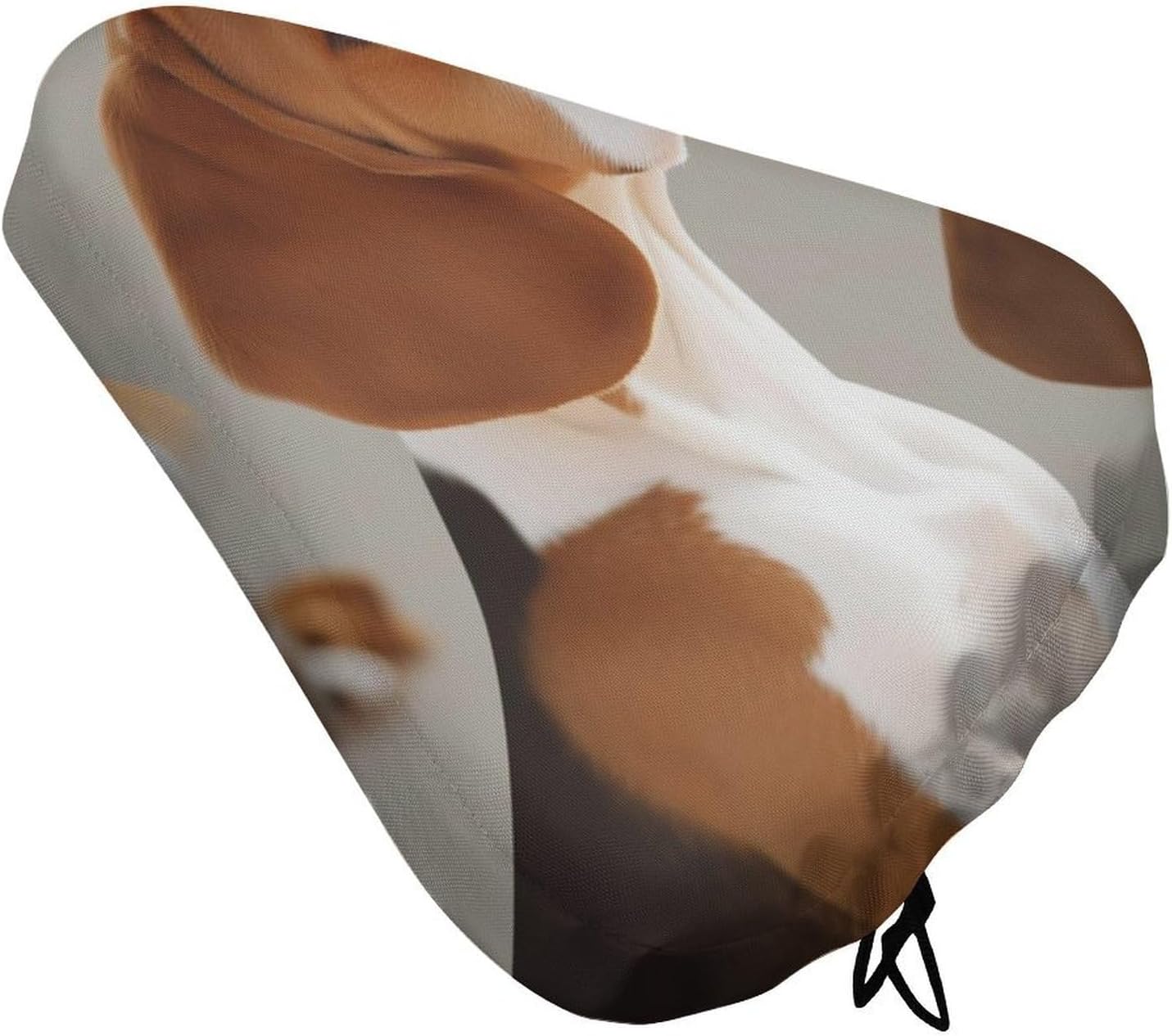 Beagle Doggy Bike Seat Cover Water-Repellent Exercise Bike Seat Cushion Bicycle Saddle Cover with Drawstring Rain Snow Dust Covers for City Mountain Road Biking