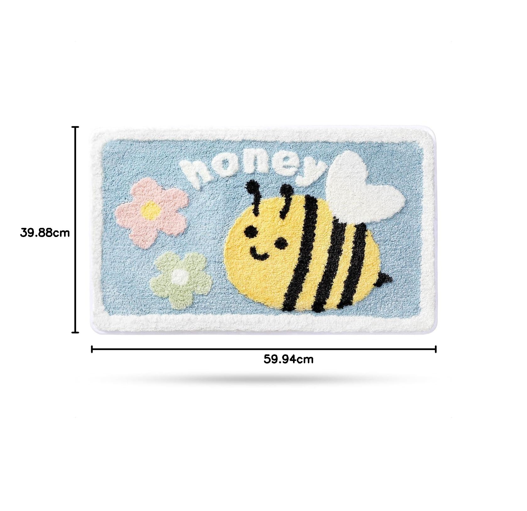 Linda alfombra de baño, alfombras de baño extra suaves y absorbentes, lavable a máquina, alfombra antideslizante para bañera, ducha y baño, 40x60cm