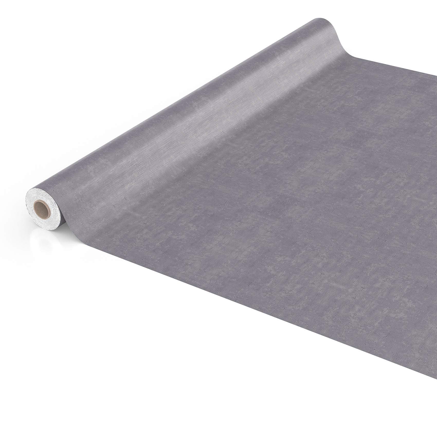 ANRO Tischdecke Wachstuchtischdecke Wachstuch Wachstischdecke Tischdecke Beton Grau Uni Urban abwaschbar wasserabweisend Gartentischdecke Meterware pflegeleicht Lotuseffekt 400x140cm