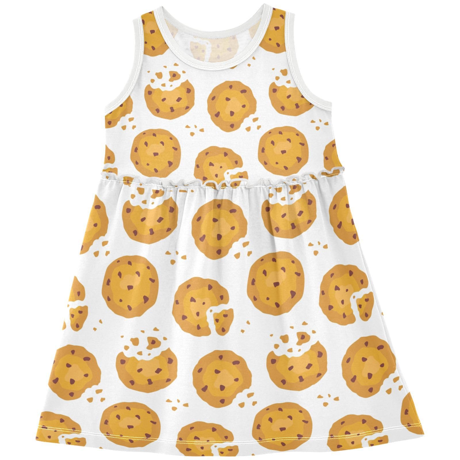 Yclenyo Girls Dress Summer A-Line Cute Casual Party Dresses (Age 2-8 Years)