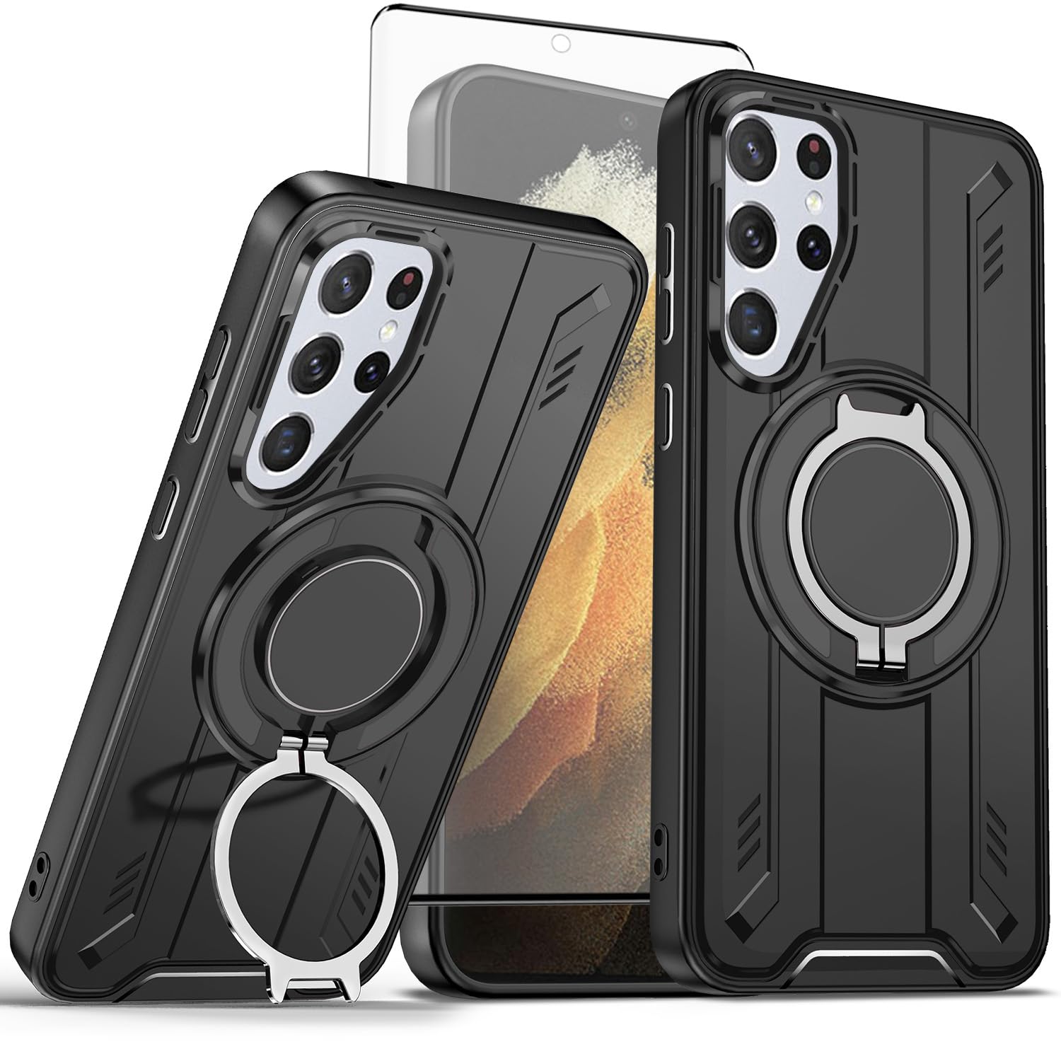 Coque Samsung Galaxy S21 Ultra LS noire silicone ajustée - 8