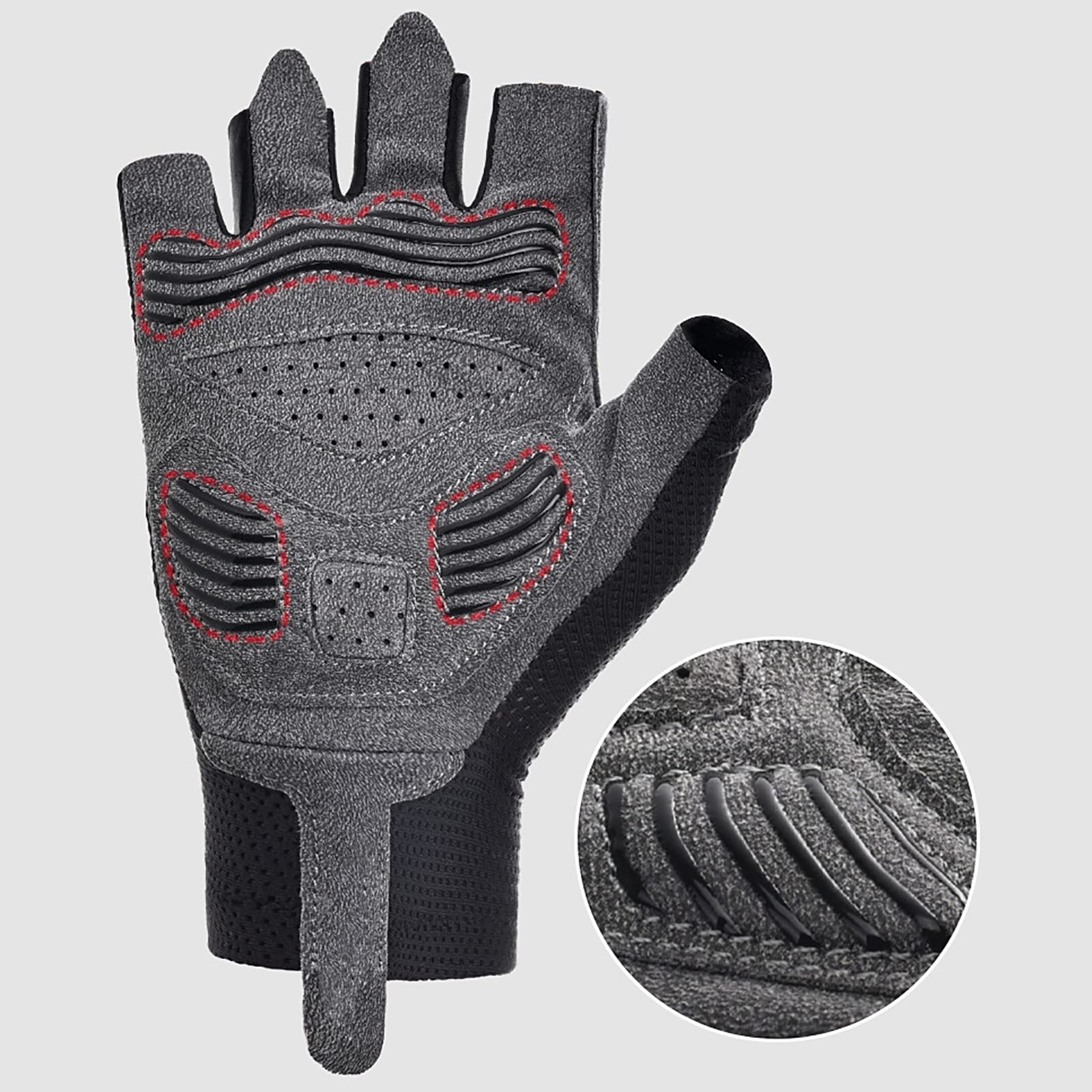 Lycra Guanti Ciclismo Senza Dita Guanti da Pesca Elastico Mezze Dita Estivi Guanti MTB per Il Ciclismo Sport all'Aria Aperta Corsa Viaggi Alpinismo Kayak Guanti Sportivi