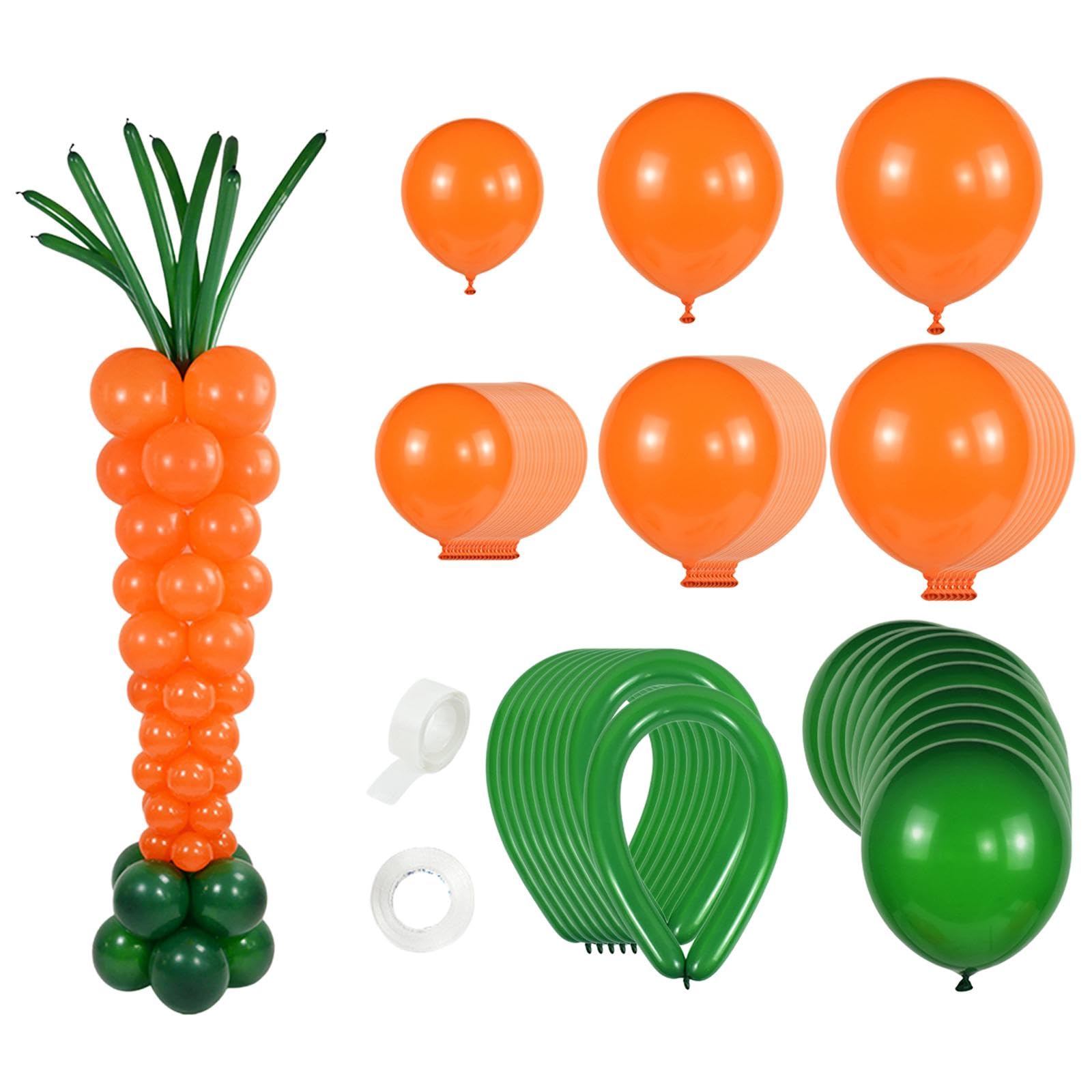 Amagogo Carrot Standing Column Balloon Easter Balloons Set Props
