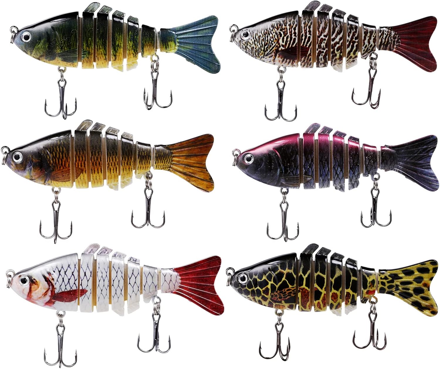 JMGOOK 6-Piece Multi-Jointed Swimbaits, photo 2 of 6