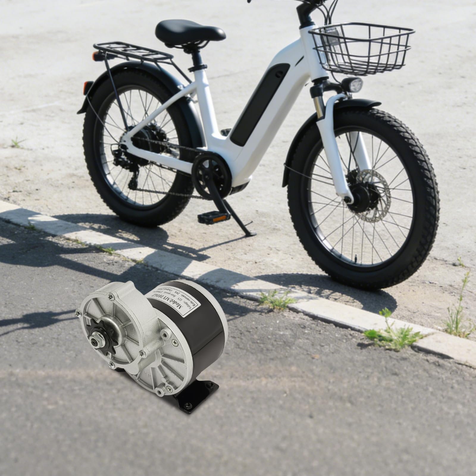 Motoriduttore 12 V motore elettrico con riduttore, 250 W DC motore a spazzola 2750 RPM per biciclette elettriche, scooter elettrici