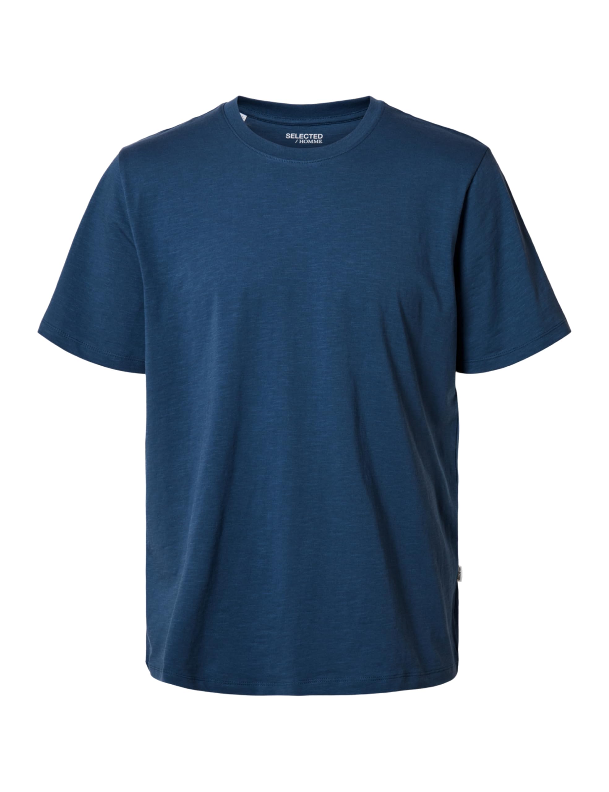 SELECTED FEMME Men's Slhaspen Slub SS O-Neck Tee Noos