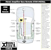 Vista 9 de Xtenzi Pomo de control remoto de graves XT91528 compatible con amplificador de audio SA-R V1 Sundown