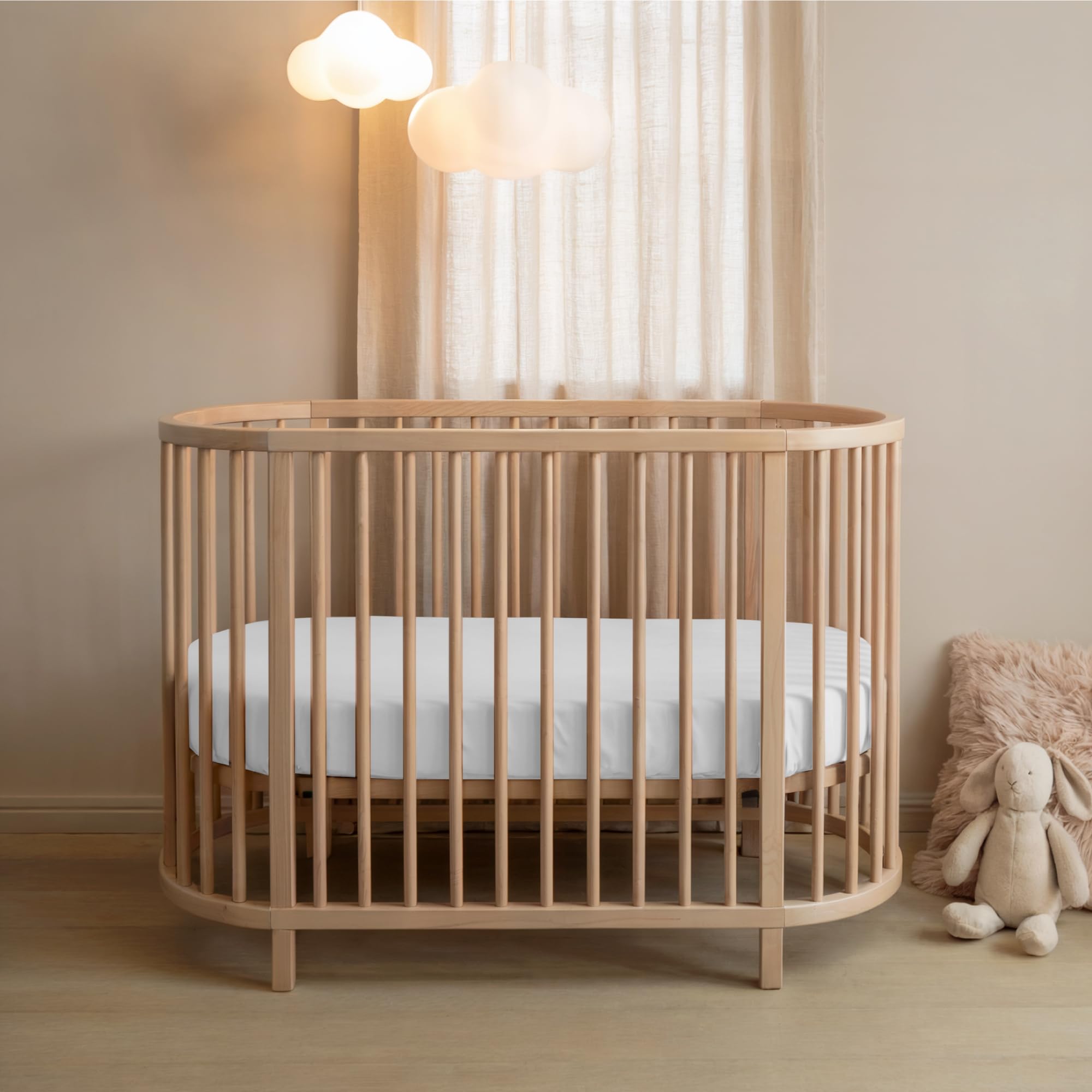 Dreamzie - Set 2 Lenzuolo con Angoli Cotone Bambini - 40x80 - Oeko Tex certificato - Bianco - Lenzuolo con Angoli 40x80