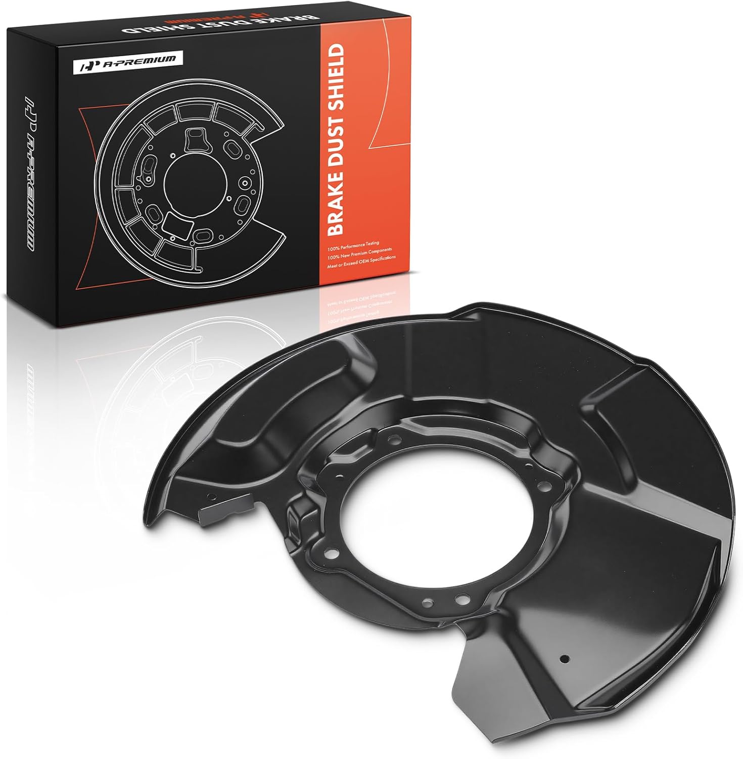 A-Premium Front Passenger Brake Dust Shield Compatible with Toyota Models - Tundra 2000-2006, Sequoia 2001-2007