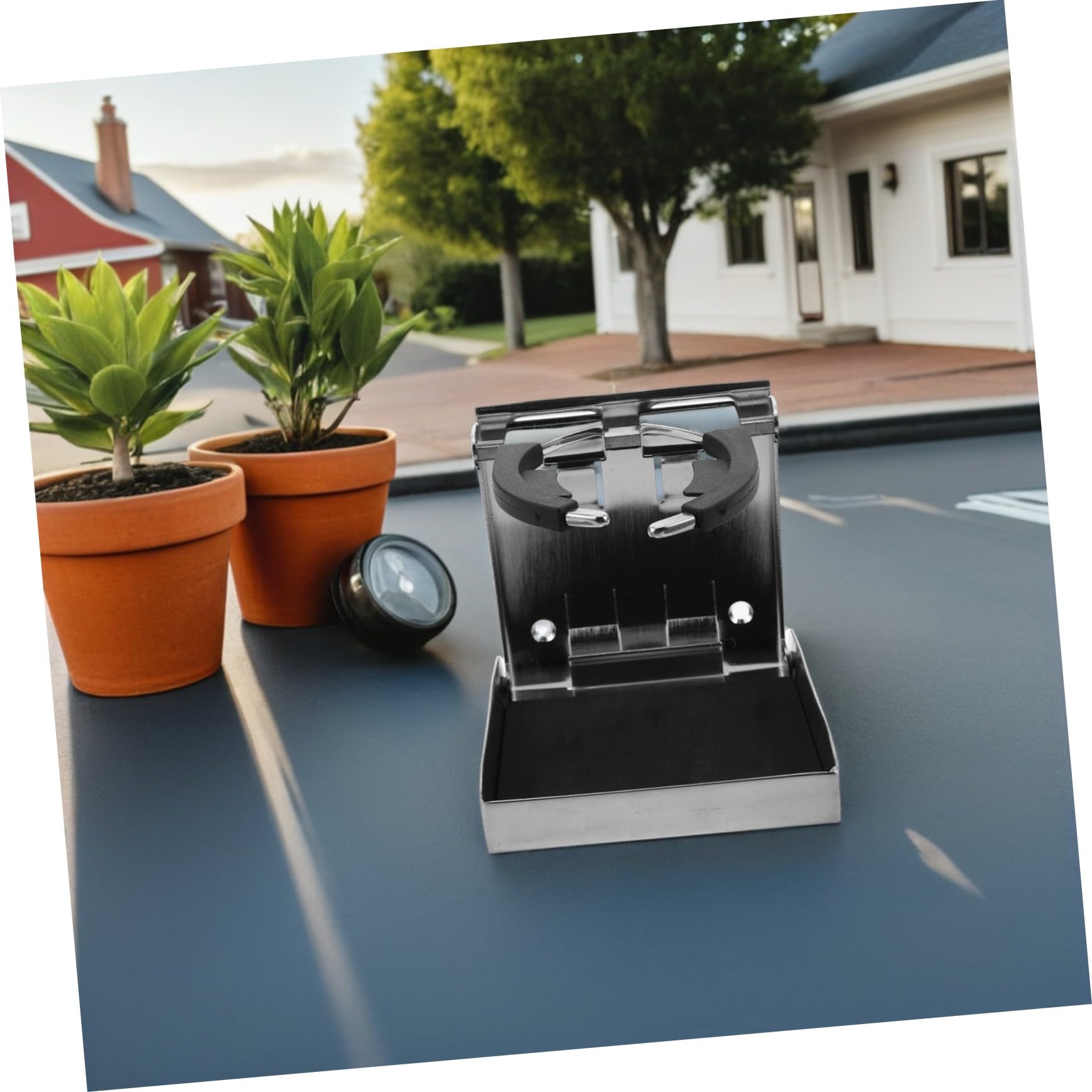 VICASKY Porte-gobelet Pliable et Réglable pour Tasses et Bouteilles pour Camping-Cars Bateaux et Caravanes avec Installation Facile
